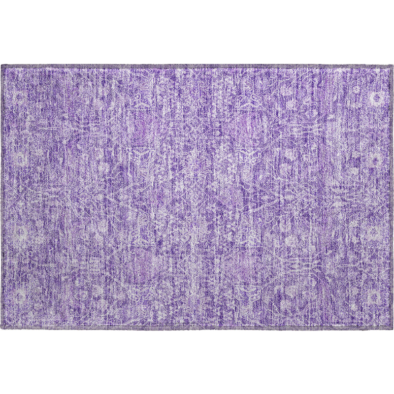 Premium Machine Washable Ducote AMF1133 Global Rug, Rectangle 1'8" x 2'6"