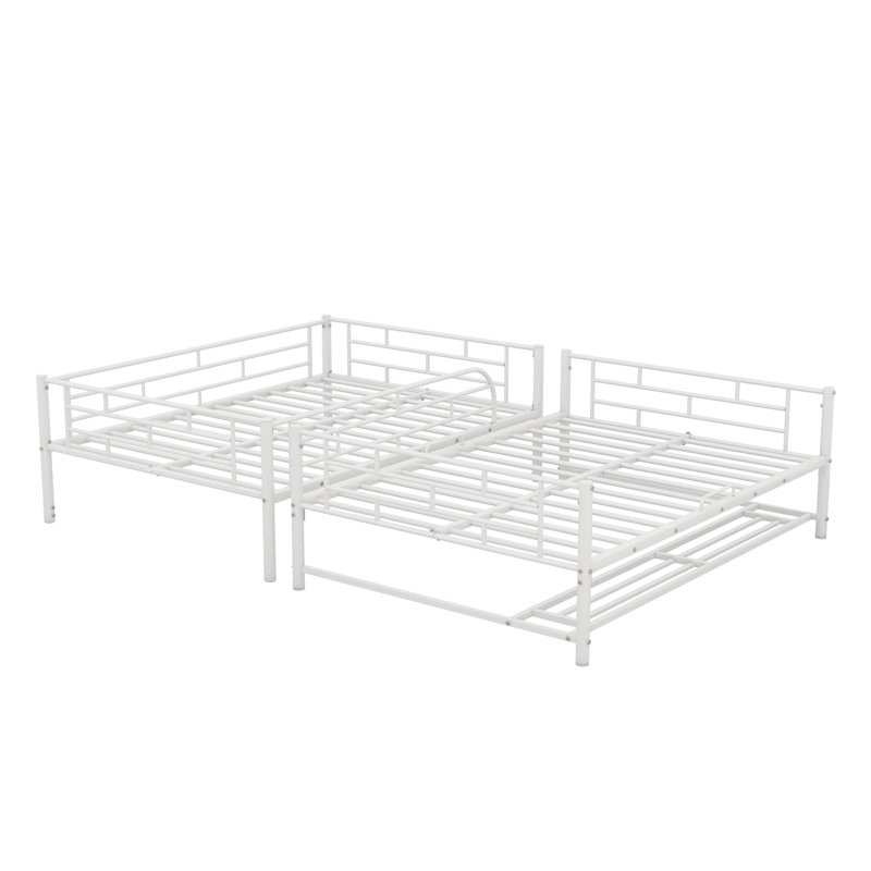Lit superposé en métal Manter Kids, Blanc, Double