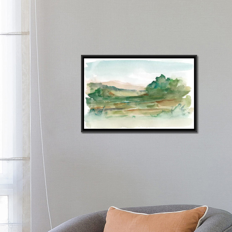 «Impressionist View V» par Ethan harper - impression sur toile tendue, H 18 po x l 26 po x P 1,5 po, Toile encadrée noire