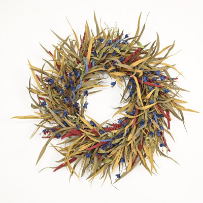 24" Handcrafted Berry Thanksgiving Wreath