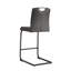 Ensemble de 2 chaises noires en polyuréthane