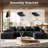  Boneless 134" Sectional Couches -1733686033