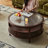 Retro coffee table with glass top