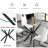 5-Piece Modern Luxury Dinner Table Set, 47'' Tempered Glass Kitchen Table Set with Minimalist High Back Velvet Dining Chairs, Rectangular Dining Room Table Set for 4 for Home, Dining Room, Office-1821423434-1821423431-1821423426