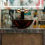 Lavabo de salle de bain vasque circulaire en verre 12 pouces