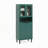 Tempered Glass Door Tall Storage Bookcase With Adjustable Board-1252195740