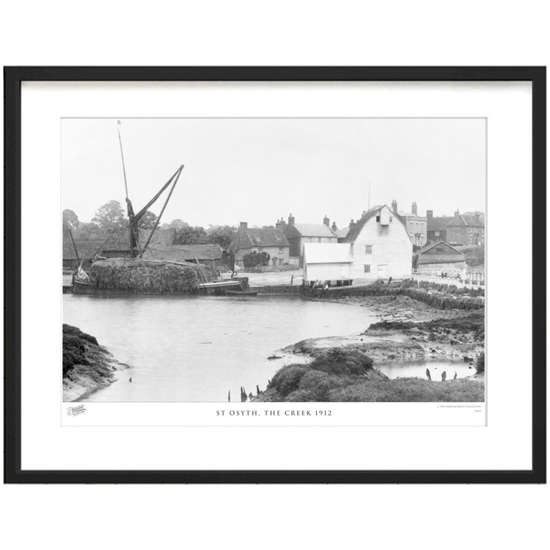 St Osyth, The Creek 1912 by Francis Frith - Single Picture Frame Print, 28cm H x 36cm W x 2.3cm D
