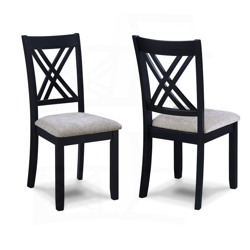 Ensemble de salle à manger 7 pièces pour ensemble de salle à manger 7 pièces, 7 pièces : table, 6 chaises, Gris clair / noir