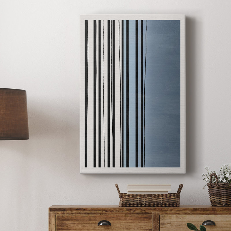 Abstracto Azul I - galerie sur mesure, H 48 po x l 32 po