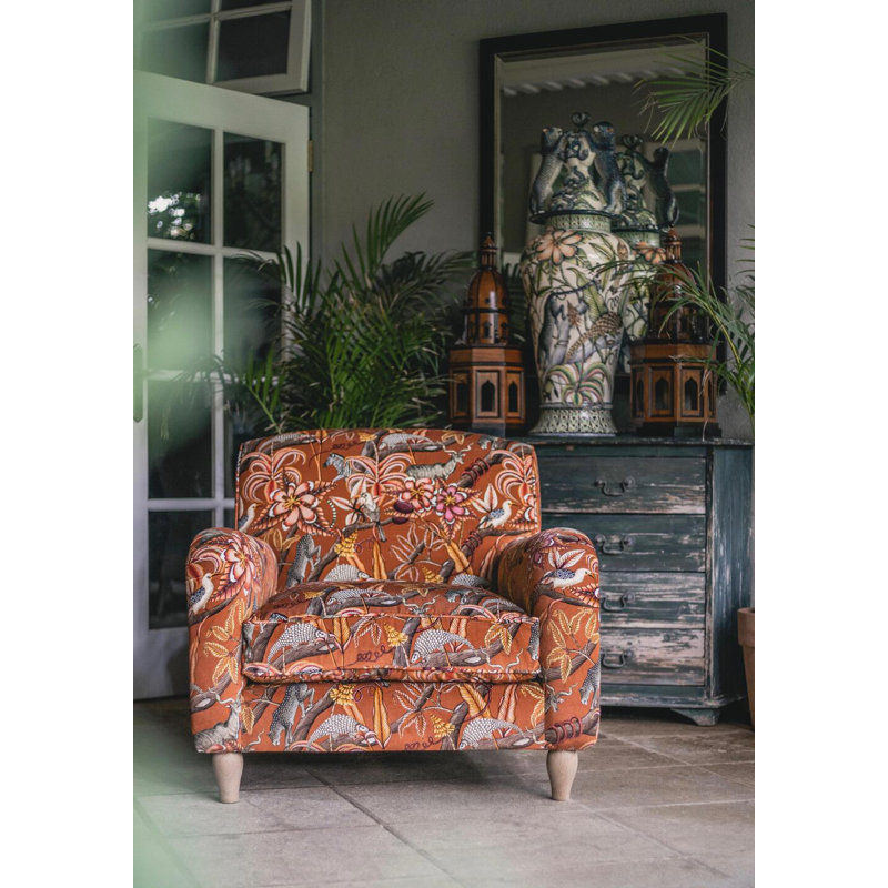 Ardmore Velvet Fabric, Rust