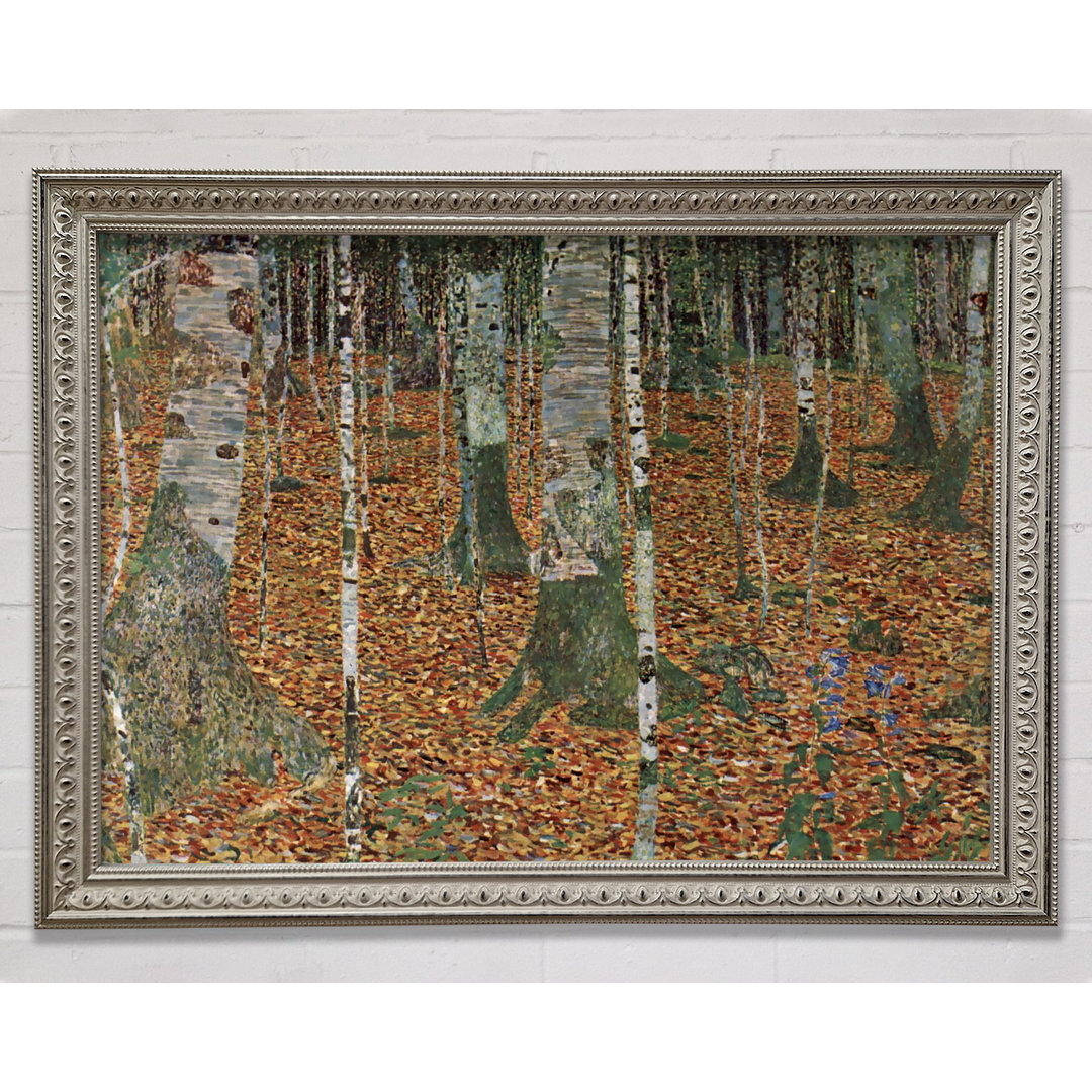 Birkenwald von Gustav Klimt - Einzelner Bilderrahmen Kunstdrucke