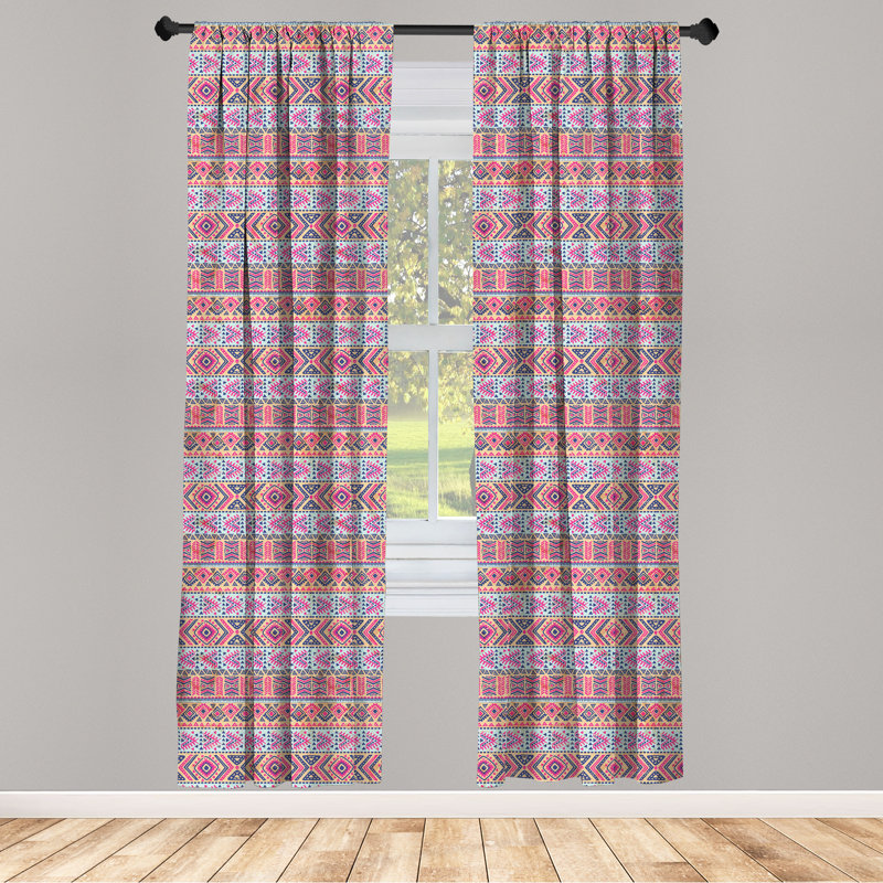 Rideaux 4 panneaux East Urban Home, L 56 po x L 95 po