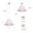 1- Light Dimmable Pleated Shade Pendant Light