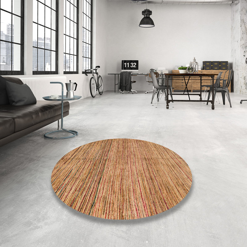 Tapis abstrait moderne 4968, Rond 8 pi