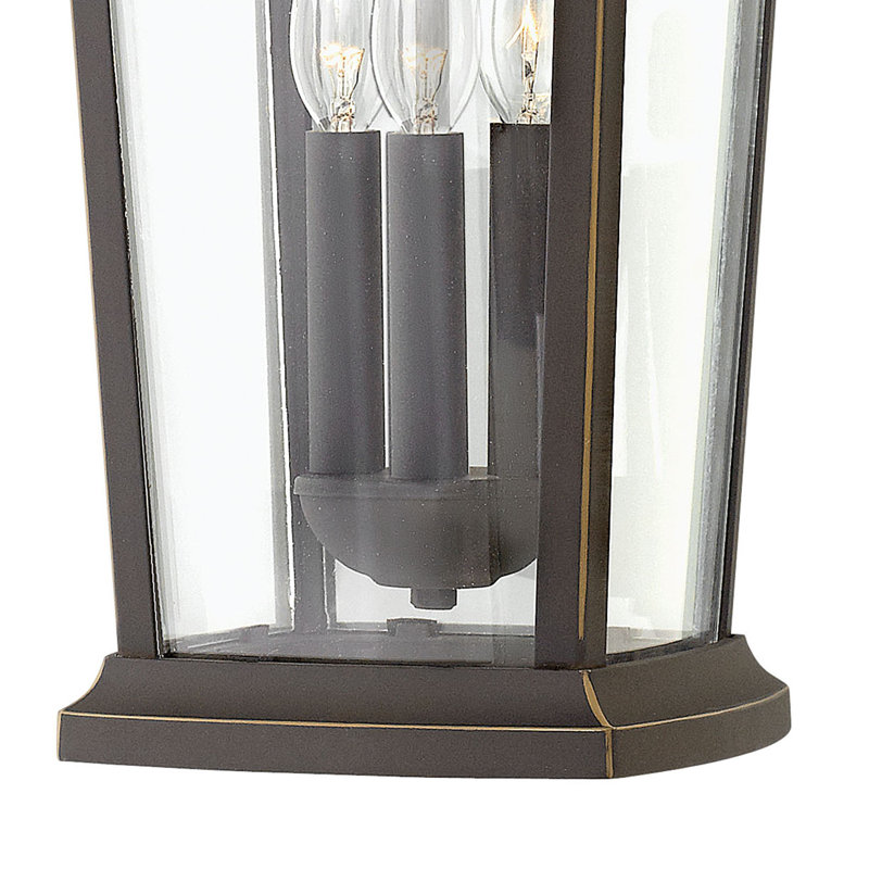 Bromley 3 - Light Lantern Geometric Pendant, Oil Rubbed Bronze