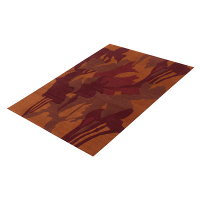 Wool Abstract Indoor Rug