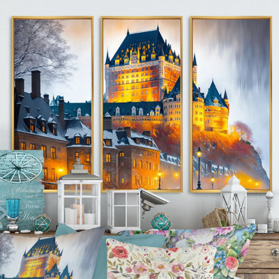 " Chateau Frontenac In Winter V " 3 - Pieces