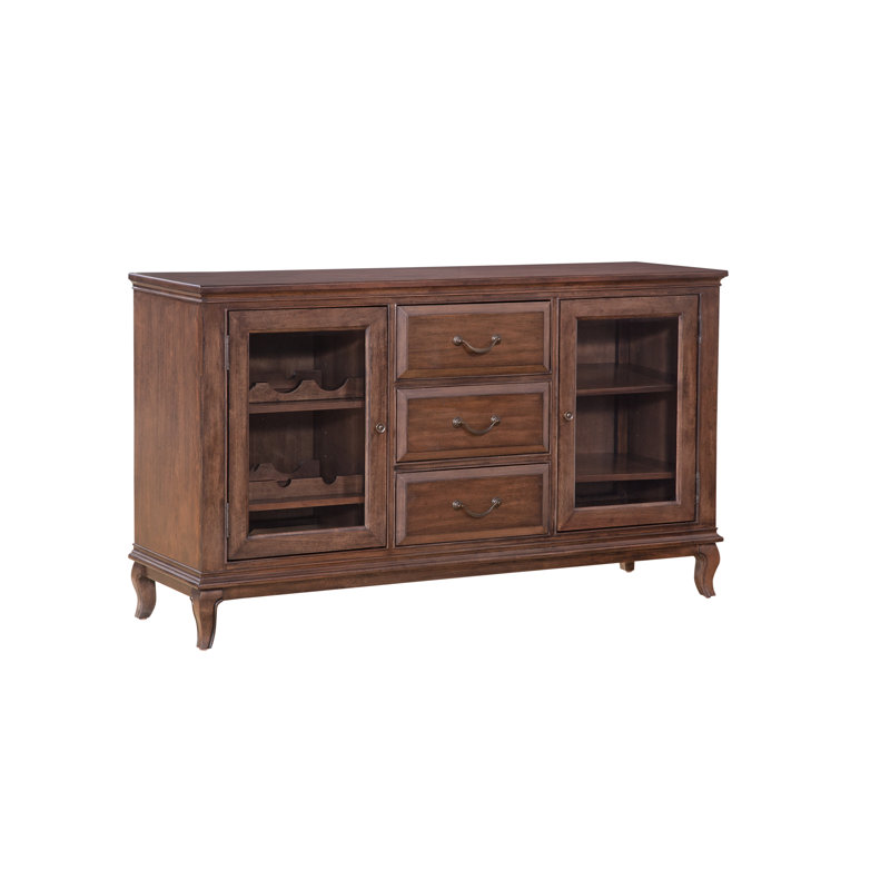 Buffet en bois massif Tasheem 60 po