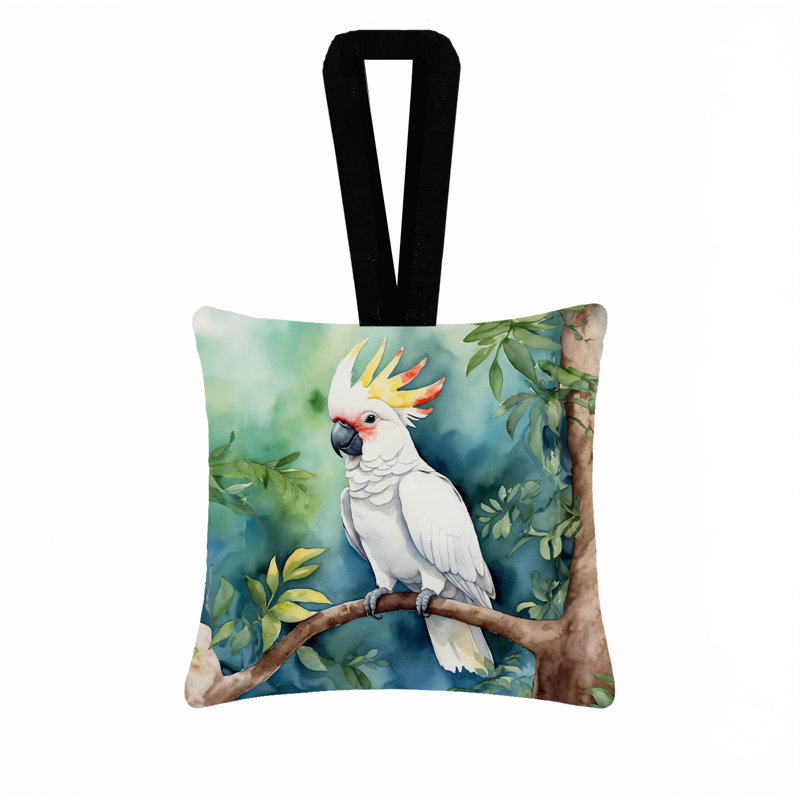 Ornement suspendu en tissu Cockatoo, Parrot - Cockatoo 7427