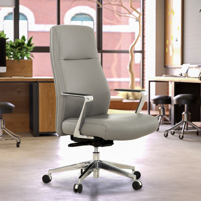 Sealy® Ken Mid Back PU Grey Office Task Chair