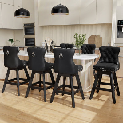 Ensemble de 6 tabourets de bar Velvet