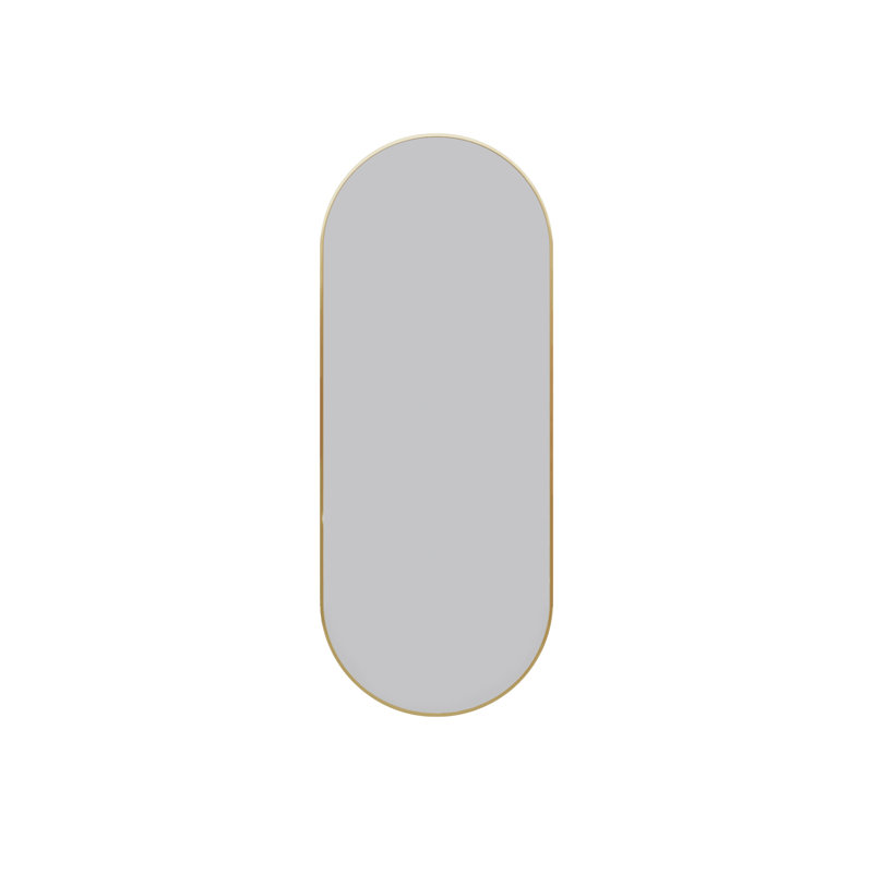 Modern & Contemporary Accent Bathroom / Vanity Dresser Mirror, 40" x 16", Satin Brass