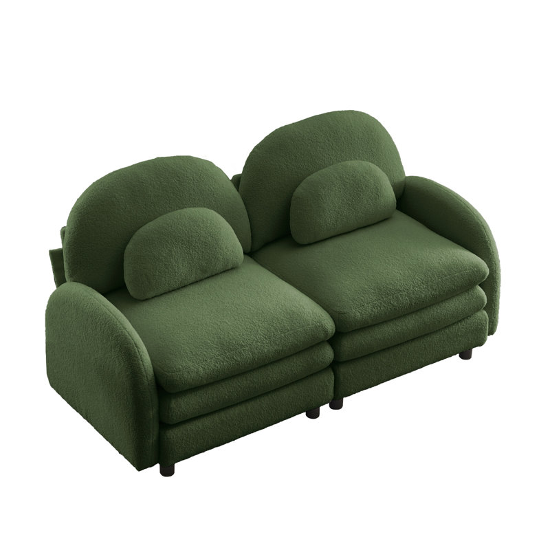 Canapé-lit Teddy, Vert