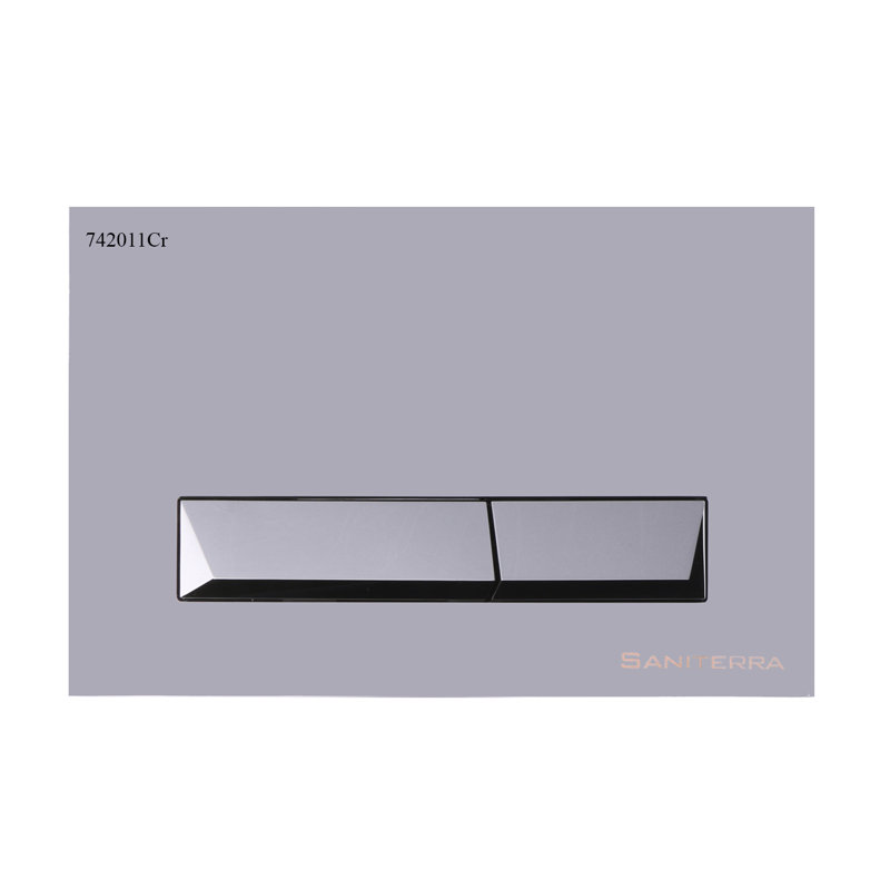 Ashwini Control Panel Dual Flush Diamond Chrome
