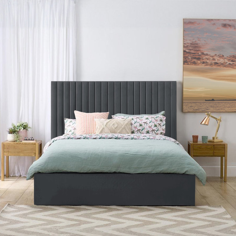 Maletha Bed, Single (3'), Asphalt