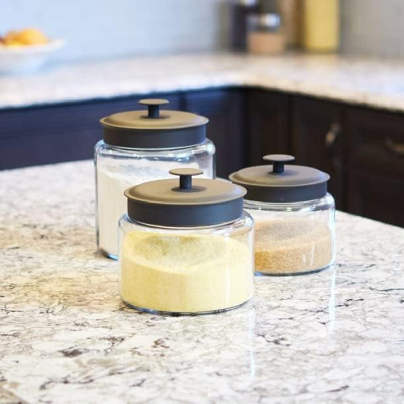 Anchor Hocking 96-Ounce Sugar Montana Jar with Stainless Steel Lid