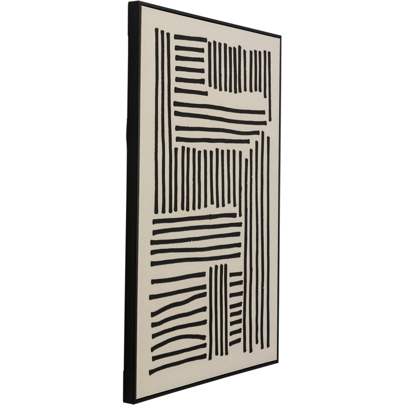 Artistic Line Art Print on Canvas