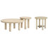 Regulski Nesting Caster Cocktail Table With Round End Table