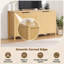 55"W  Storage Sideboard Cabinet with Adjustable Shelves