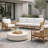 Westwood 88'' Wide Outdoor Teak Patio Sofa with Cushions