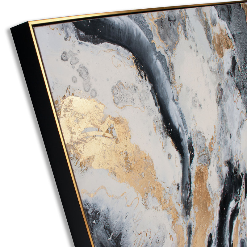 'Faction' - Floater Frame Painting Print on Canvas