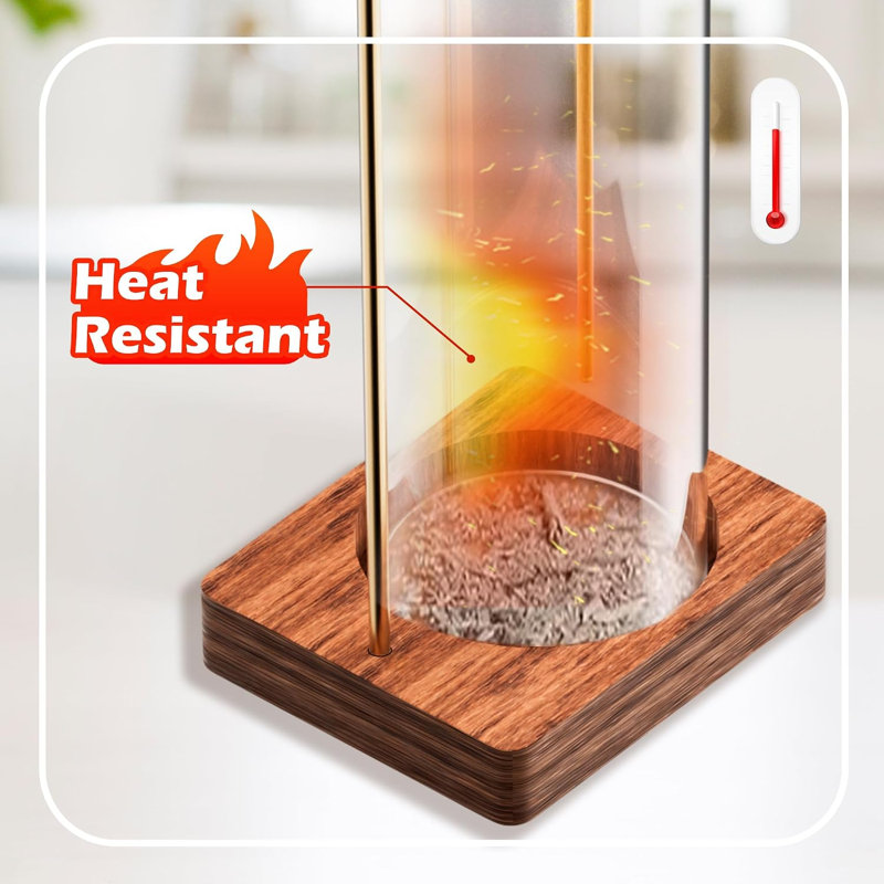 Porte-encens pour bâtonnets, brûleur d'encens en bois anti-cendre, marron