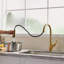 Gold Kitchen Faucet With Pull Out Sprayer Single Handle 1 Hole High Arc Pull Out Kitchen Sink Faucets