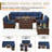 6 Person Rattan Sectional Seating Group With Cushions-171185837-190579117