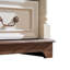 Commode à tiroirs de style campagnard avec base, commode rustique en bois, rangement pour commode pour la chambre à coucher, le salon, belle et robuste (commode)