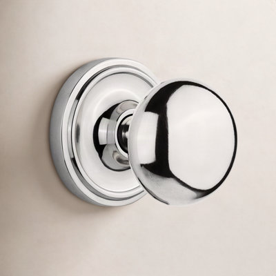 New York Door Knob with Classic Rosette