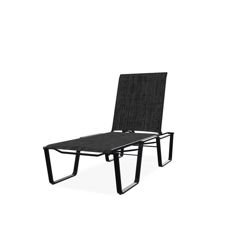 Chaise sans accoudoirs empilable Aruba II, Ombre Augustine, Noir