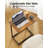 End Table Wood C Table With Metal Base(Set of 2)-495877379