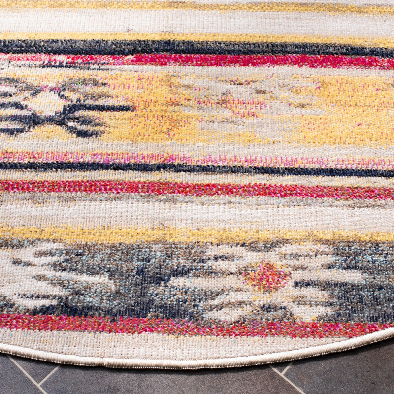 Depuy Performance Southwestern Indoor/Outdoor Area Rug, Round 6'7"