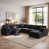 Chenille noir foncé