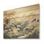 Vagues de sérénité I - Art montagnard sur bois de pin naturel-1981672076