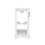 Meuble-lavabo de 16 po avec lavabo, meuble-lavabo simple, avec tablettes réglables et portes à fermeture en douceur