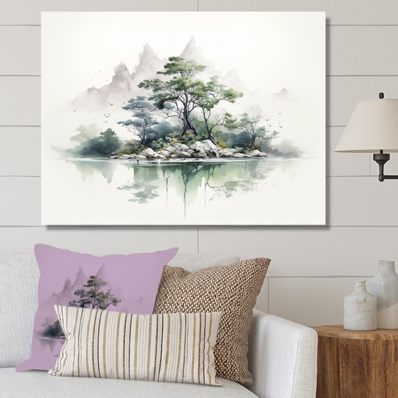 «Nature Scenery Minimalisme Moments», reproduction sur toile, Toile tendue, H 24 po x l 32 po x P 1 po