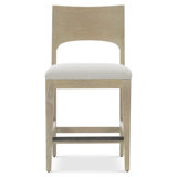 Solaria Upholstered Counter Stool with Solid Wood Frame