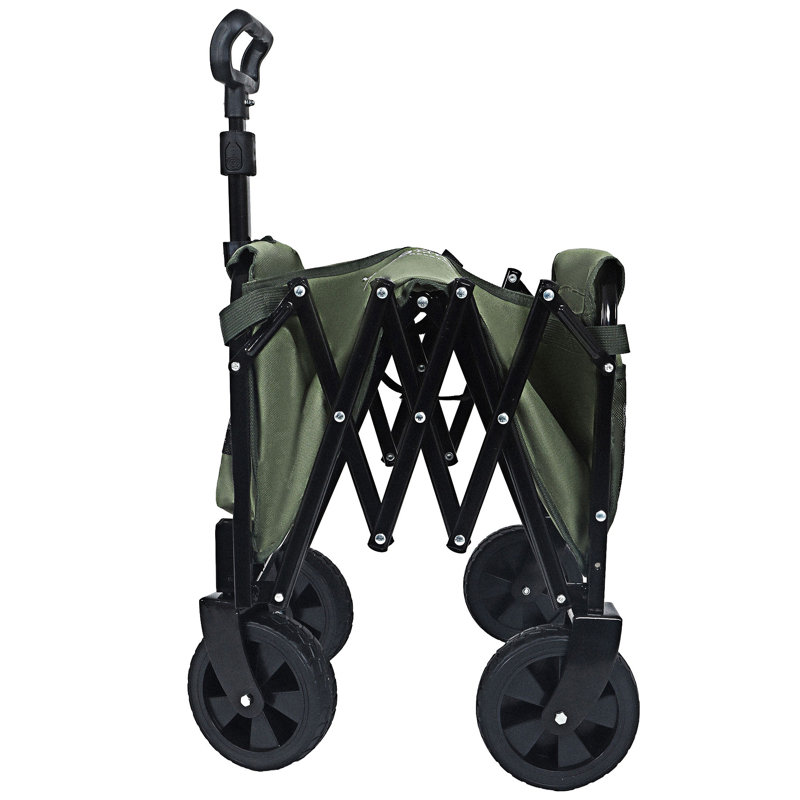 Expandable Dual-Layer Utility Wagon, Army Green