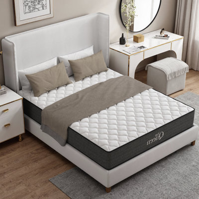 10/12 Inch Cooling Gel Hybrid Mattress - Orthopedic Support, Adjustable Base Compatible, Low Motion Transfer, Water Resistant, CertiPUR-US Certified for Twin/Twin XL/Full/Queen/King